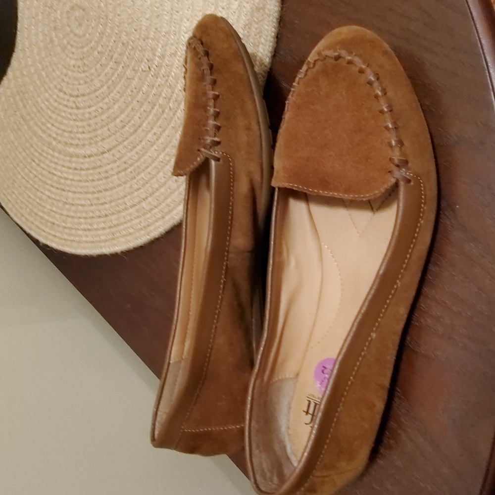 Soft shoe flats size 8.5 leather upper